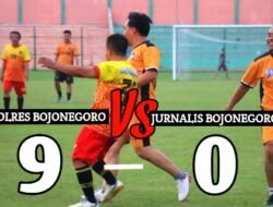 Polres Bojonegoro FC Bantai Habis Jurnalis Bojonegoro FC Skor 9 – 0