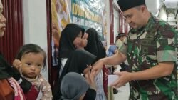 Kodim 0813 Bojonegoro Menggelar Kegiatan Bazar Murah dan  Bakti sosial Santunan Anak Yatim
