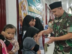Kodim 0813 Bojonegoro Menggelar Kegiatan Bazar Murah dan  Bakti sosial Santunan Anak Yatim