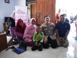 Kapolres Bojonegoro Gerak Cepat Membantu Perkembangan Dafa, Bocah Kelas 3 SDN Growok dengan Memberikan Sebuah Laptop