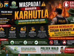 Hadapi Musim Kemarau, Polsek Malo dan Perhutani Gencar Cegah Kebakaran Hutan dan Lahan